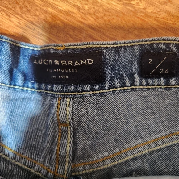 Lucky Brand Denim Frayed Hem Women Shorts Teen Sz 2/26 - Picture 6 of 10